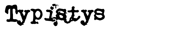 Typistys font preview